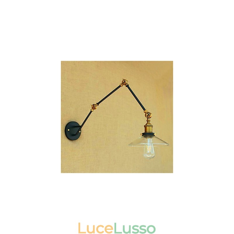 Rustic Lodge Country Chrome Feature per luce ambientale per braccio oscillante Luci per braccio oscillante