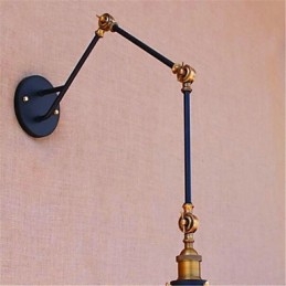 Rustic Lodge Country Chrome Feature per luce ambientale per braccio oscillante Luci per braccio oscillante