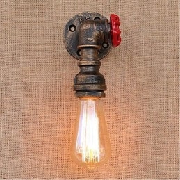 Lampada da parete decorativa piccola con tubo dell'acqua semplice Nostalgia