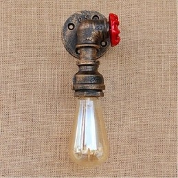 Lampada da parete decorativa piccola con tubo dell'acqua semplice Nostalgia