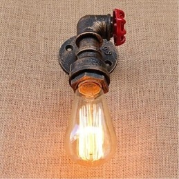 Lampada da parete decorativa piccola con tubo dell'acqua semplice Nostalgia