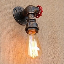 Lampada da parete decorativa piccola con tubo dell'acqua semplice Nostalgia