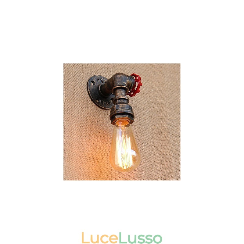 Lampada da parete decorativa piccola con tubo dell'acqua semplice Nostalgia