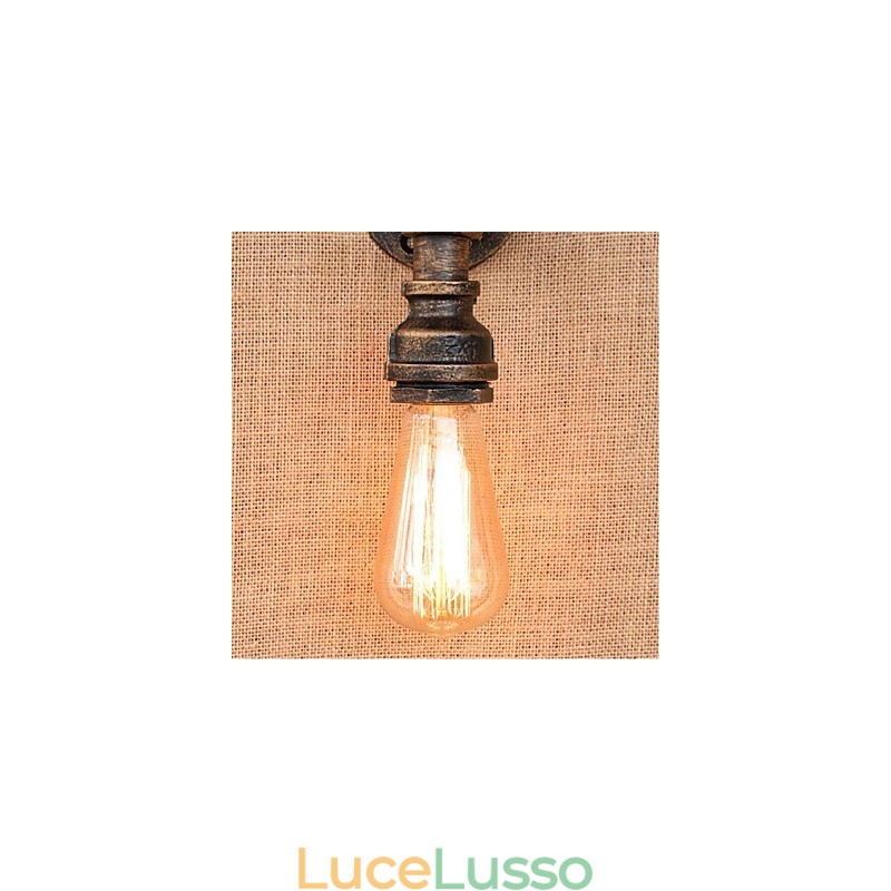 Lampada da parete decorativa piccola con tubo dell'acqua semplice Nostalgia