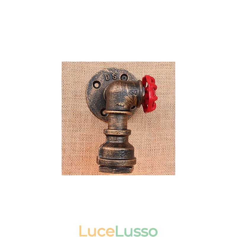 Lampada da parete decorativa piccola con tubo dell'acqua semplice Nostalgia