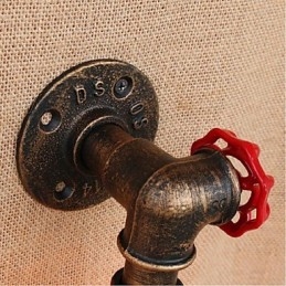 Lampada da parete decorativa piccola con tubo dell'acqua semplice Nostalgia