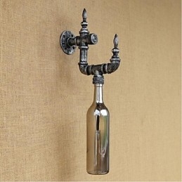 Lampada da parete retrò con interruttore, bar, caffetteria, ristorante, navata, pipa ad acqua, bottiglia