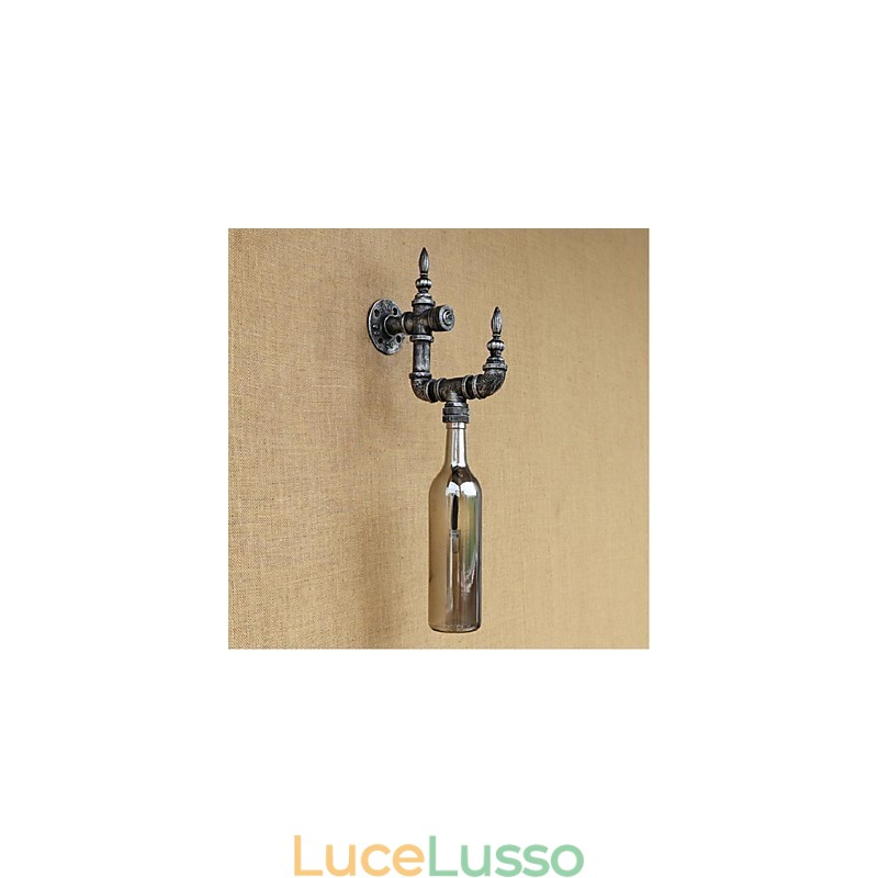 Lampada da parete retrò con interruttore, bar, caffetteria, ristorante, navata, pipa ad acqua, bottiglia