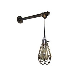 Applique da parete vintage Loft con interruttore Applique da parete industriale Edison Fashion Simplicity Base in metallo