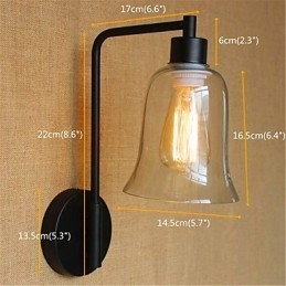 Finitura rustica in ossido nero per la luce ambientale del braccio oscillante