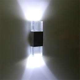 6 Presa per tubo fluorescente Moderna contemporanea Caratteristica brillante per applique da parete con luce ambientale Applique da parete