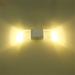 6 Presa per tubo fluorescente Moderna contemporanea Caratteristica brillante per applique da parete con luce ambientale Applique da parete