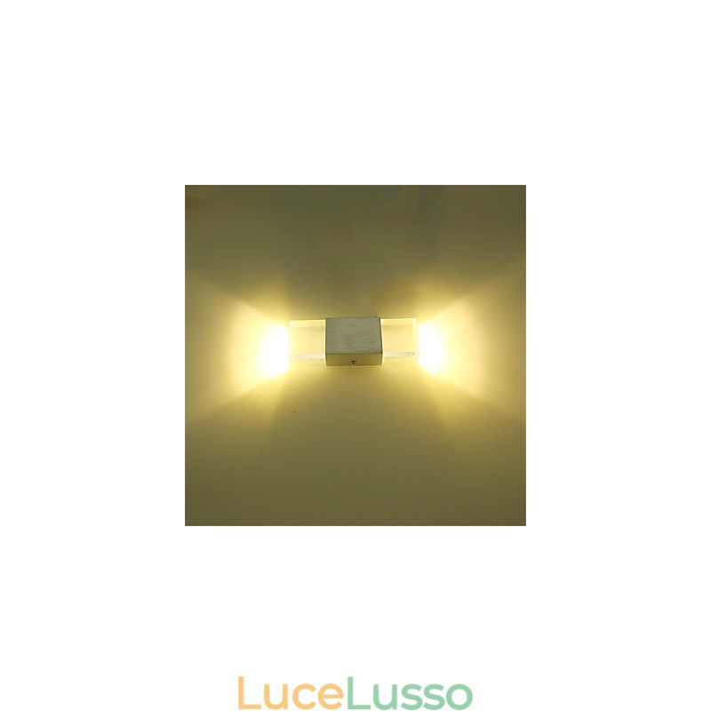 6 Presa per tubo fluorescente Moderna contemporanea Caratteristica brillante per applique da parete con luce ambientale Applique da parete
