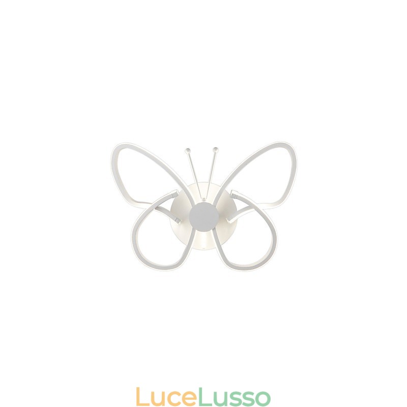 Moderne luci da parete a forma di farfalla creative in metallo acrilico soggiorno corridoio camera da letto camere d'albergo lampada da comodino