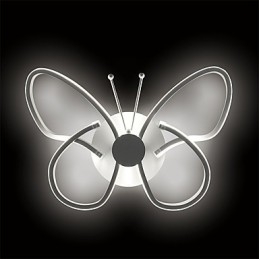 Moderne luci da parete a forma di farfalla creative in metallo acrilico soggiorno corridoio camera da letto camere d'albergo lampada da comodino
