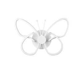 Moderne luci da parete a forma di farfalla creative in metallo acrilico soggiorno corridoio camera da letto camere d'albergo lampada da comodino