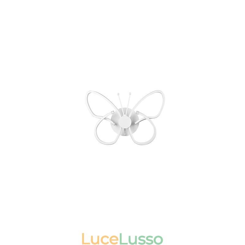 Moderne luci da parete a forma di farfalla creative in metallo acrilico soggiorno corridoio camera da letto camere d'albergo lampada da comodino