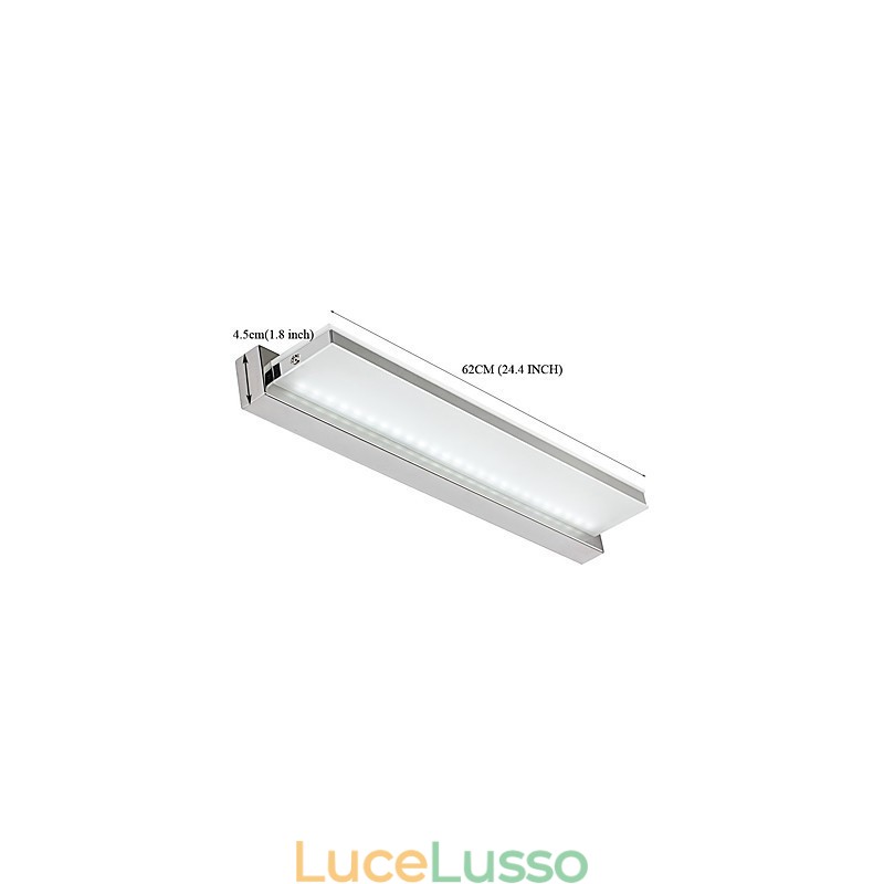 Lampada da parete per illuminazione da bagno moderna e contemporanea elettrolitica integrata per luce ambientale
