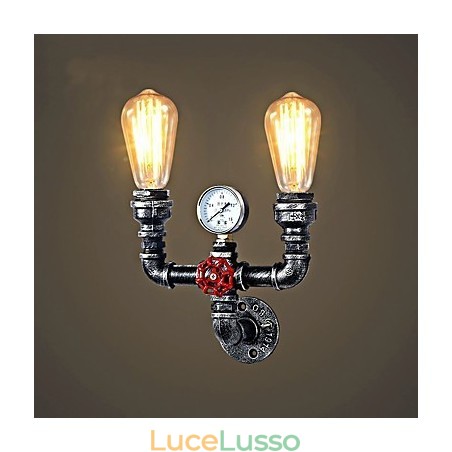 2 teste Vintage Industrial Metal Wall Lights Ristorante Caffetteria Bar Decorazione illuminazione 2 teste Vintage Industrial Metal Wall Lights Ristorante Caffetteria Bar Decorazione illuminazione