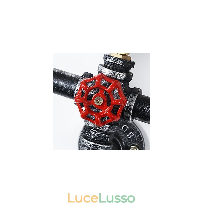 2 teste Vintage Industrial Metal Wall Lights Ristorante Caffetteria Bar Decorazione illuminazione