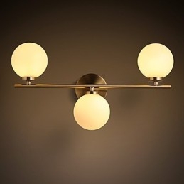 Lampada da parete in vetro moderna contemporanea in bronzo caratteristica per mini stile applique da parete con luce verso l'alto applique da parete
