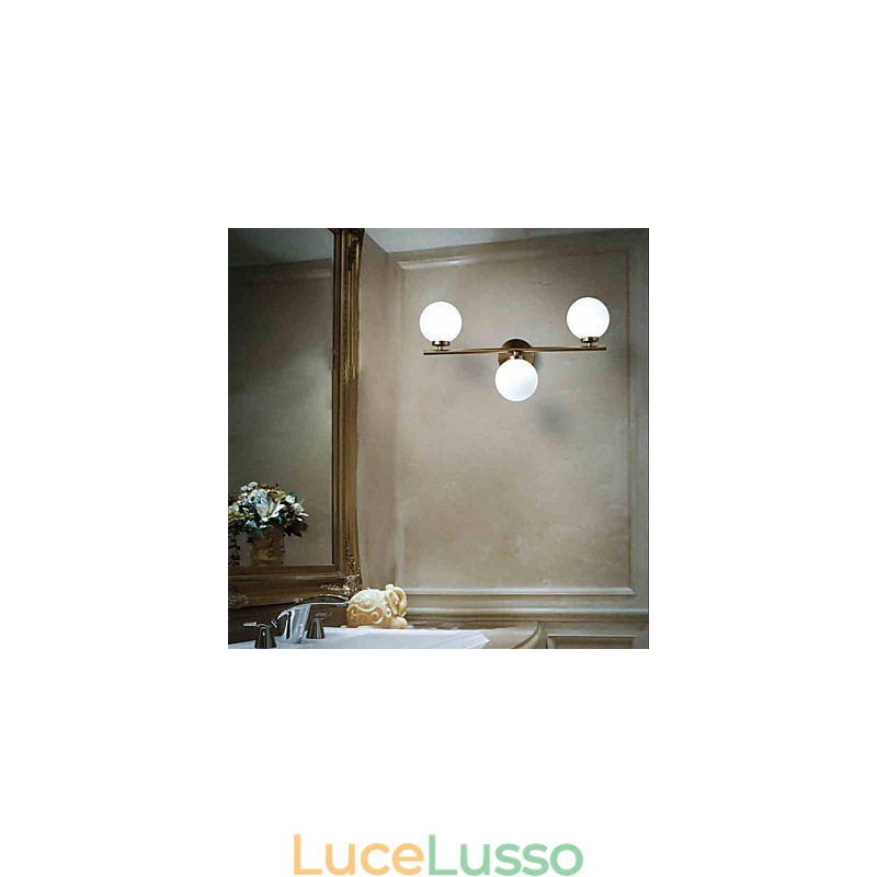 Lampada da parete in vetro moderna contemporanea in bronzo caratteristica per mini stile applique da parete con luce verso l'alto applique da parete