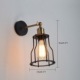 Applique da parete vintage Loft Industrial Edison Fashion Simplicity Applique da parete Base in metallo