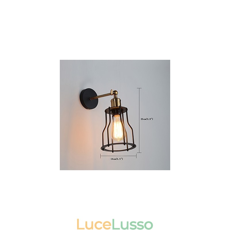 Applique da parete vintage Loft Industrial Edison Fashion Simplicity Applique da parete Base in metallo