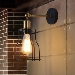 Applique da parete vintage Loft Industrial Edison Fashion Simplicity Applique da parete Base in metallo