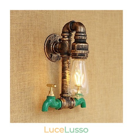 Caratteristica della pittura retrò del paese per applique da parete in stile mini con luce ambientale Caratteristica della pittura retrò del paese per applique da parete in stile mini con luce ambientale