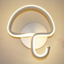 Lampada moderna minimalista Lampada da comodino per camera da letto Corridoi Progetto di hotel Illuminazione Lampada da parete circolare in alluminio
