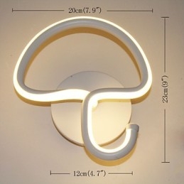 Lampada moderna minimalista Lampada da comodino per camera da letto Corridoi Progetto di hotel Illuminazione Lampada da parete circolare in alluminio