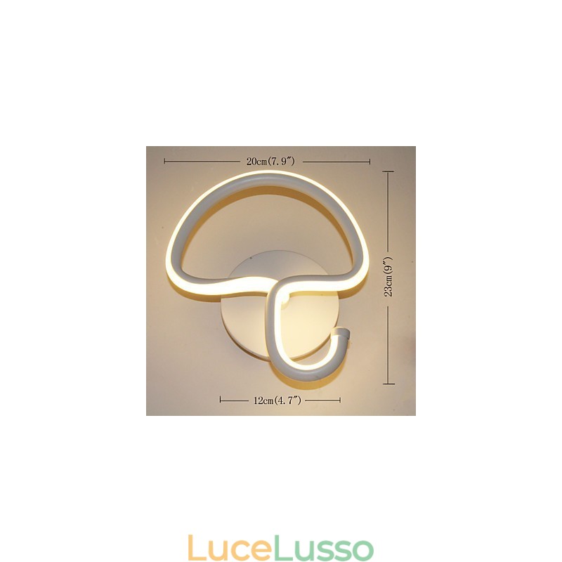 Lampada moderna minimalista Lampada da comodino per camera da letto Corridoi Progetto di hotel Illuminazione Lampada da parete circolare in alluminio
