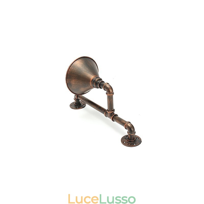 Applique da parete con tubi dell'acqua, stile retrò industriale, creativo, country, in metallo, per ristoranti, bar, tavoli da bar, applique da parete