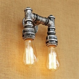 Dipinto rustico retrò in stile rustico per applique da parete con luce ambientale in stile mini