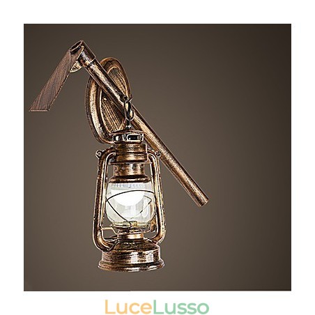 Dipinto rustico Lodge Caratteristica per applique da parete in stile Mini Uplight Applique da parete C Dipinto rustico Lodge Caratteristica per applique da parete in stile Mini Uplight Applique da parete C