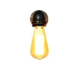Applique da parete rustica in ottone antico tradizionale classico per luce ambientale