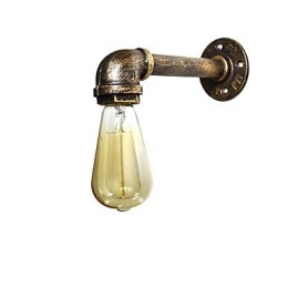 Applique da parete rustica in ottone antico tradizionale classico per luce ambientale