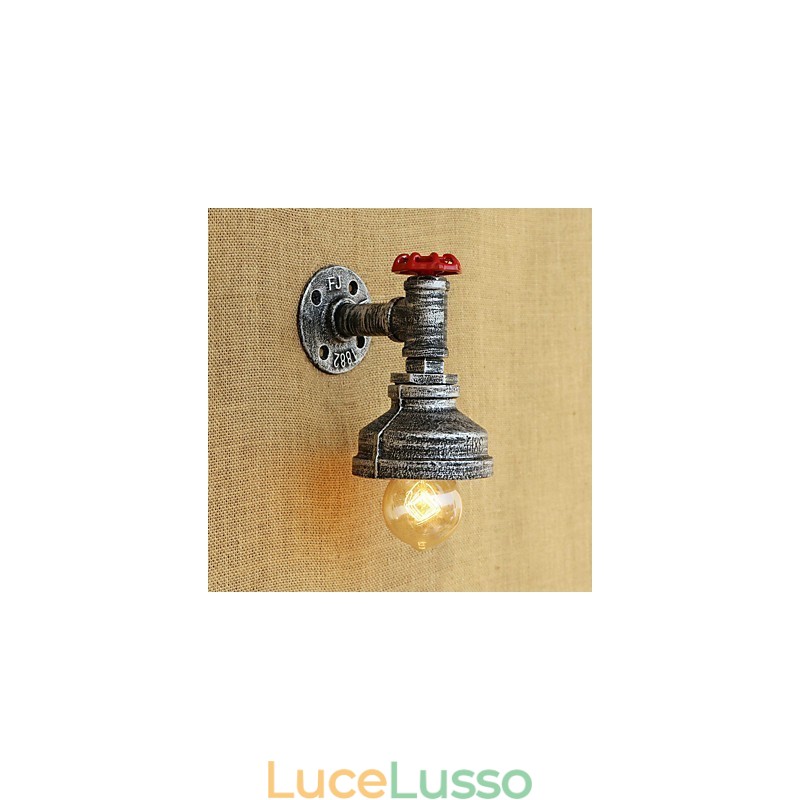 Caratteristica della pittura retrò del paese per applique da parete con luce ambientale