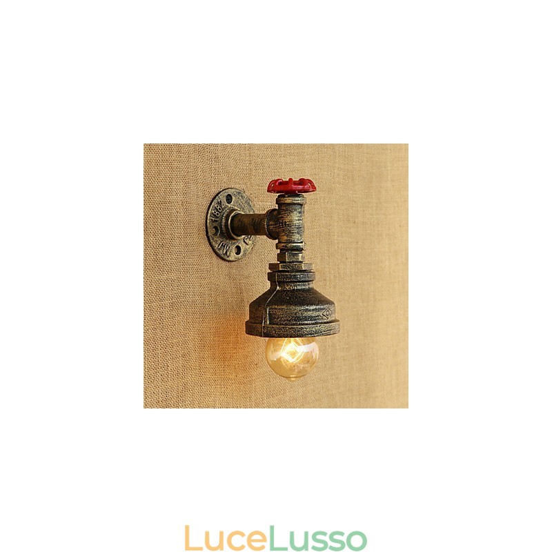 Caratteristica della pittura retrò del paese per applique da parete con luce ambientale
