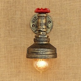 Caratteristica della pittura retrò del paese per applique da parete con luce ambientale