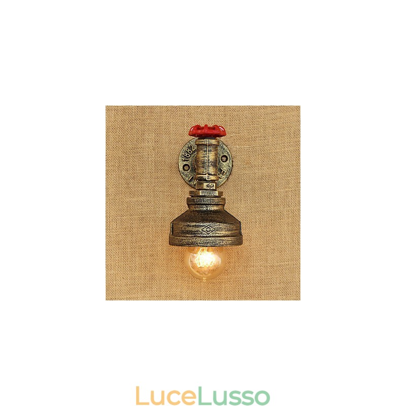 Caratteristica della pittura retrò del paese per applique da parete con luce ambientale