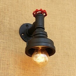 Caratteristica della pittura retrò del paese per applique da parete con luce ambientale