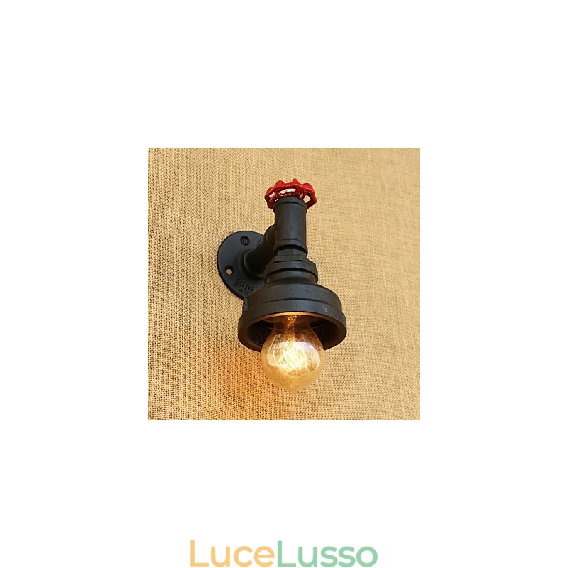 Caratteristica della pittura retrò del paese per applique da parete con luce ambientale