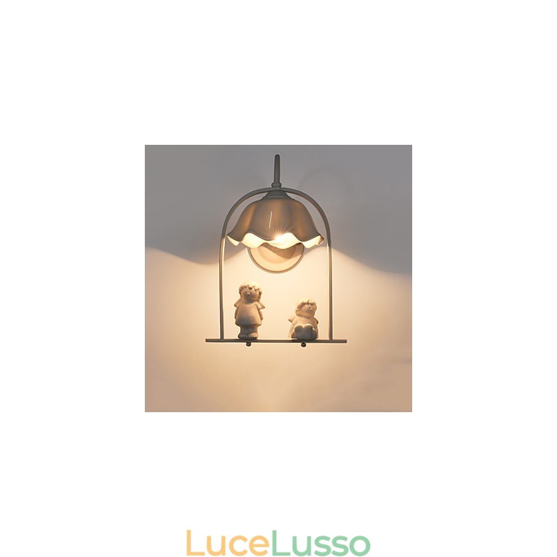 Moderna pittura contemporanea caratteristica per la protezione degli occhi luce ambientale applique da parete luce da parete