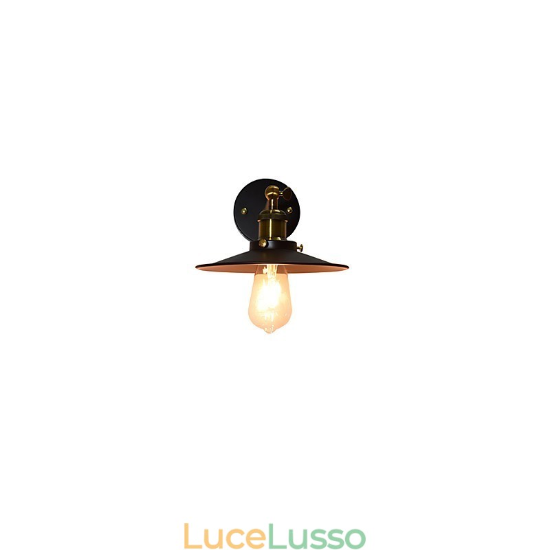 Lampada da parete in ferro con vernice a parete singola Lampada da parete con spada laser nera stupida