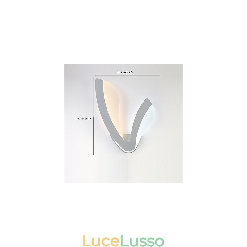 Moderne applique da parete in stile semplicità illuminazione acrilica soggiorno corridoio camera da letto camere d'albergo lampada da comodino
