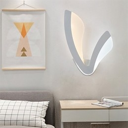 Moderne applique da parete in stile semplicità illuminazione acrilica soggiorno corridoio camera da letto camere d'albergo lampada da comodino