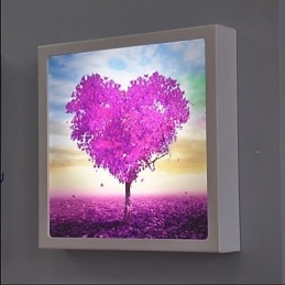 Pittura moderna contemporanea integrata, caratteristica moderna contemporanea per applique da parete con luce ambientale