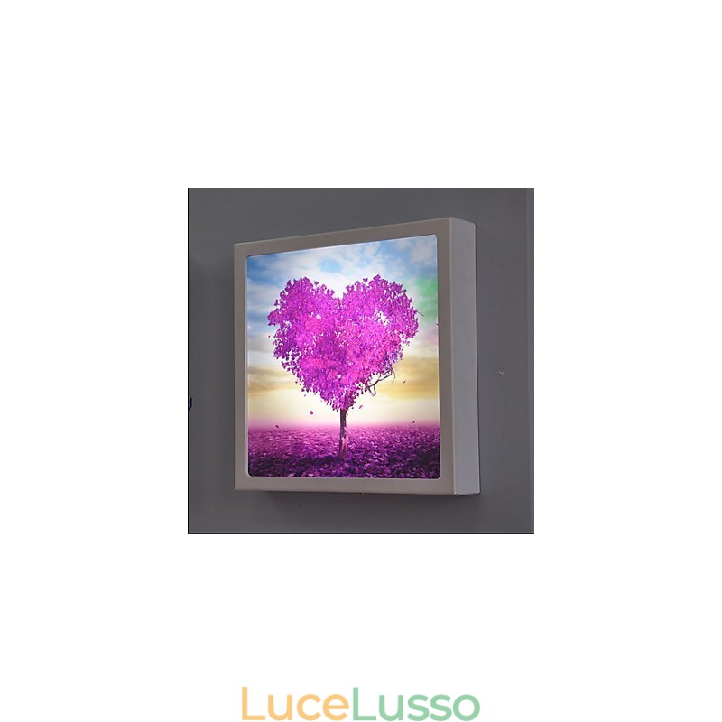 Pittura moderna contemporanea integrata, caratteristica moderna contemporanea per applique da parete con luce ambientale